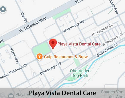 Map image for Partial Denture for One Missing Tooth in Playa Vista, CA
